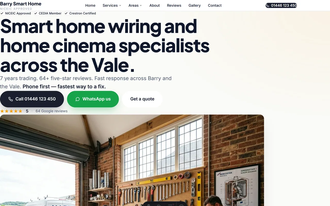 Barry Smart Home website